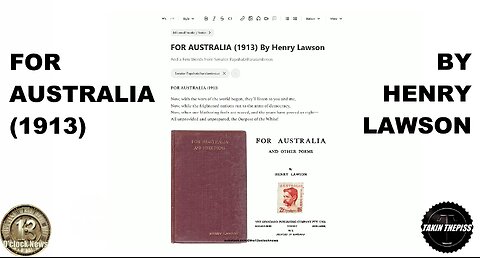 FOR AUSTRALIA (1913) By Henry Lawson