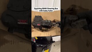 BMW Squirting Steering Box with Leaky Holes #shorts #bmw #cars #automotive #diy #bmwe34 #bmwm5