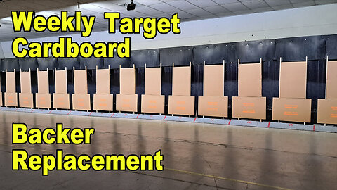 Range Target Backer Cardboard Replacement