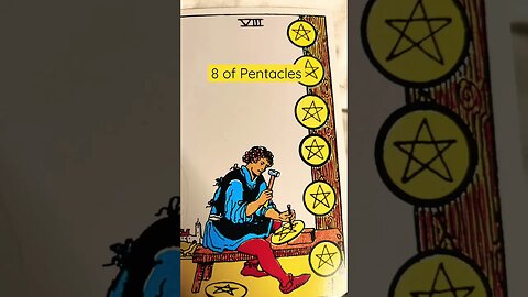 8 of Pentacles #shorts #learntarot