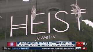 Jewelry store owner foils smash and grab