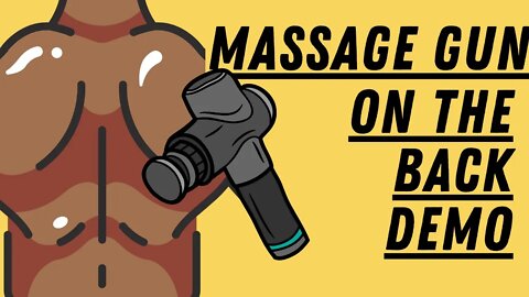 Demonstration on how to use a massage gun on your back safely | Massage Gun Techniques for the back