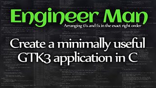 Create a minimally useful GTK3 application in C