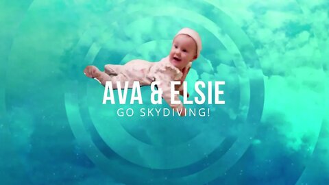BABY AVA & PUPPY ELSIE GO SKYDIVIN' #shorts #short
