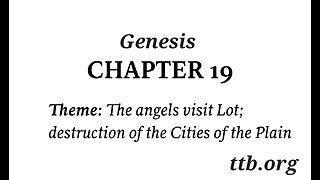 Genesis Chapter 19 (Bible Study)