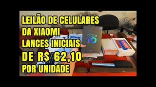 MAIS DE 1.000 CELULARES DA XIAOMI EM LEILÃO NO RJ OS VALORES COMEÇAM DE R$ 62,10 POR UNIDADE *novo*