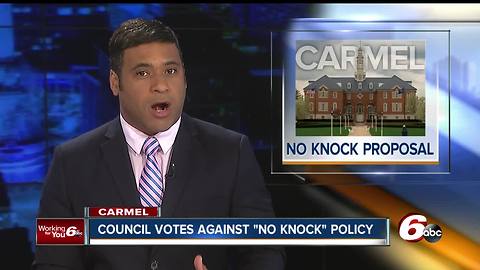 Carmel City Council passes new solicitor ordinance without “no-knock” proposal