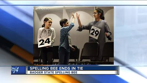 Spelling Bee Ends In Tie