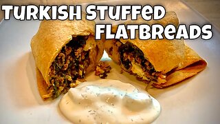 Turkish Stuffed Flatbread - Keto / Low Carb