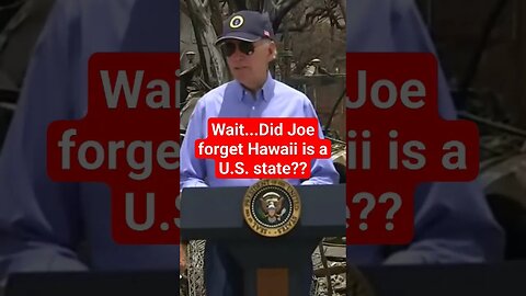 Joe Biden, "American people stand with Hawaii." #joebiden #funny #kamalaharris 🇺🇸