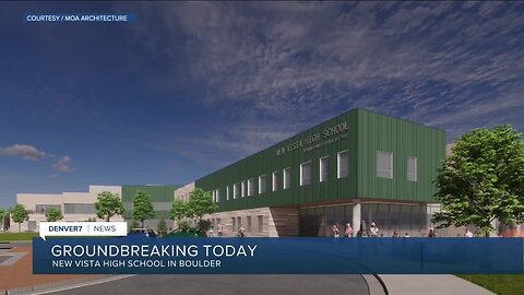 Groundbreaking today for New Vista High School in Boulder
