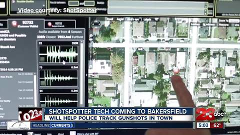 Shotspotter gun detection technology coming to Bakersfield