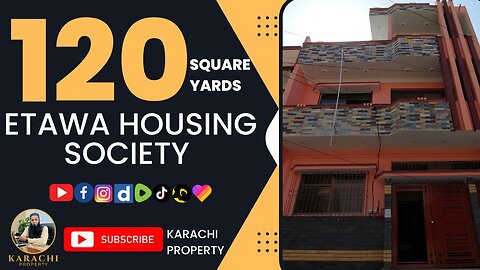 120 Square Yards | West Open | Etawa Society | Near Super Highway & Ahsanabad