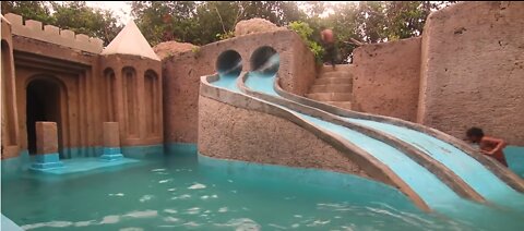 HUMAN MIRACLES | 155 Days Building 1M Dollars Water Slide Park into Underground Swimming Pool House