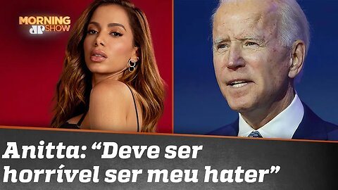 BIDEN COLOCA ANITTA EM PLAYLIST E CANTORA AFRONTA: "DEVE SER DIFÍCIL SER MEU HATER"