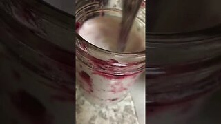 Blueberry rhubarb milk 😲