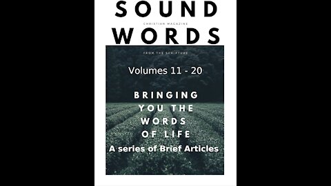 Sound Words, A Series of Brief Articles