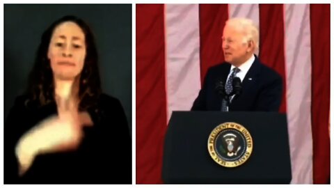 INTERPRETER SHOCKED: Racist and Senile Biden Showing his TRUE COLORS at Veterans Day Speech!