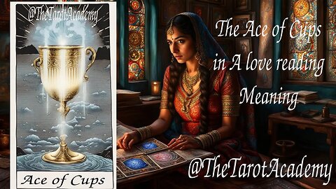 The Ace of Cups in a love reading meaning