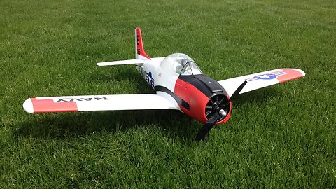 A Windy Evening Flight with a Parkzone T-28 Trojan RC Plane