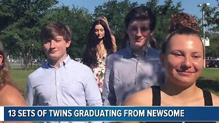 Seeing double: 13 sets of twins to graduate from Newsome High School