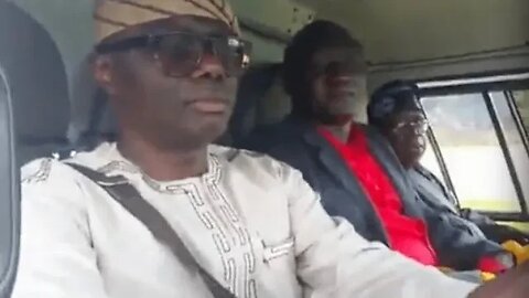 BREAKING: Bola Ahmed Tinubu And Sanwo-Olu Allegedly Spotted In Guinea Conakry Chopper