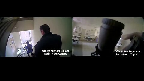 Side by Side Video Rex Engelbert, Michael Collazo Firing at Nashville School Shooter Audrey Hale