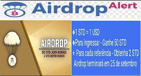 【Airdrop Smart Dog】Ganhe 50 Tokens STD ($50) || Ref. 2 tokens STD ($2) || Dist.25/9 || Renda Extra