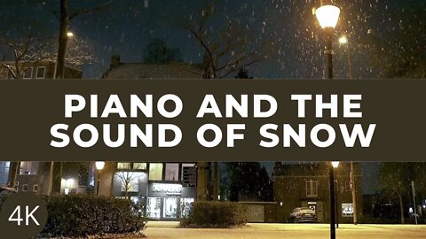 Piano and the sound of falling snow | Relaxing music | Music for meditation