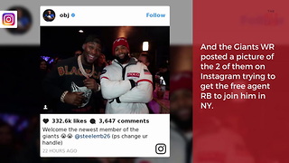 Odell Beckham Jr. Tries Recruiting Le'Veon Bell To The NY Giants