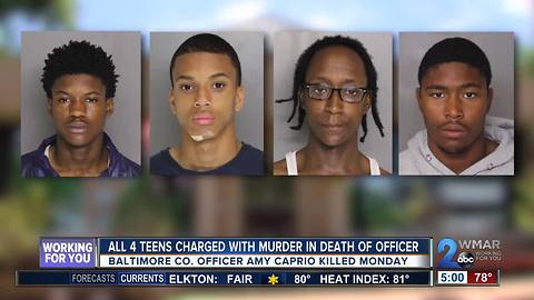 All four teens charged with Officer Caprio's murder identified