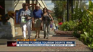 Tourist officials: business boomed in Florida for 2017, despite Hurricane Irma