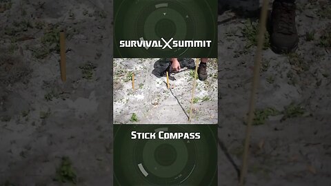 Stick Shadow Compass #compass #navigation #survivalskills