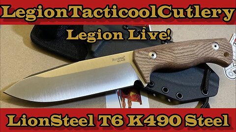 Legion Live LionSteel T6 K490 Overview #italy #lionsteel #lionsteelknives