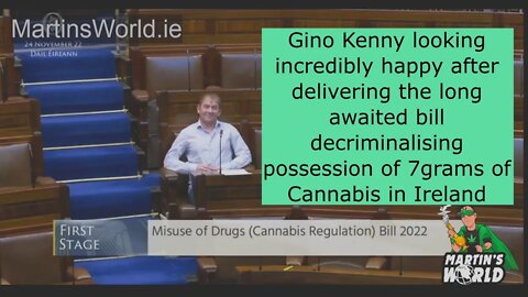 Cannabis Decriminalisation bill put forward to the Irish Government by TD Gino Kenny (PBP)