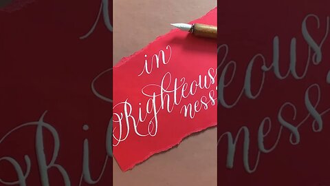 Calligraphy Words: All Scripture Is God Breathed trailer #calligraphy #handwriting