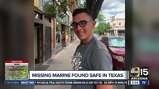 Missing Marine found safe in Texas