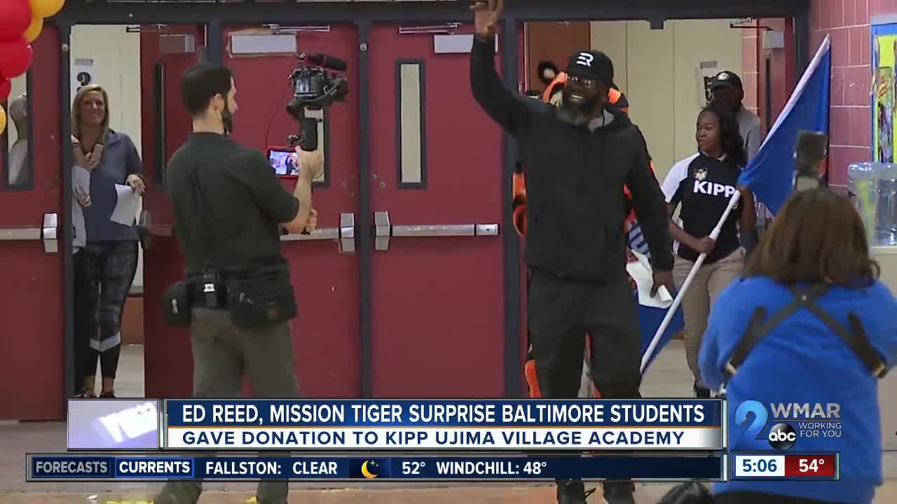 Ed Reed, Mission Tiger surprise Baltimore students