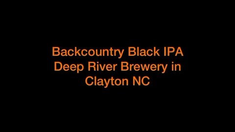 Backcountry Black IPA