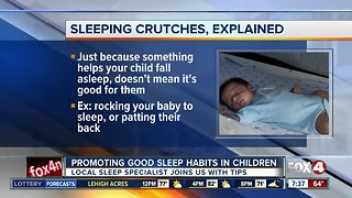 Promoting good infant sleep habits