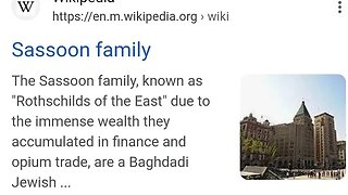 Sassoon family, known as "Rothschilds