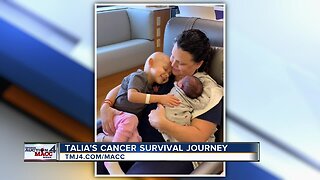 3-year-old Talia battles tumor and wins