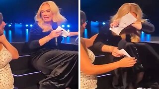 Adele meltdown on stage during fans gender reveal