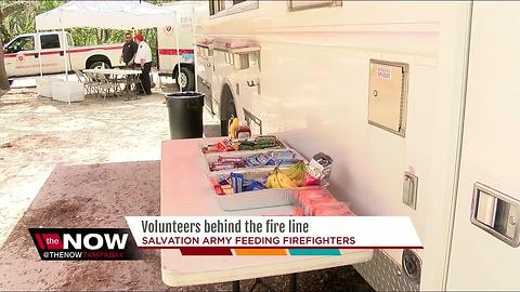 Salvation Army helps feed hundreds of firefighters