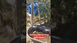 Getting the hunting spot ready!