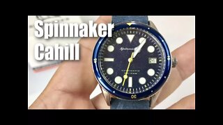 Cahill blue automatic dive watch by Spinnaker SP-5042-02 review and giveaway