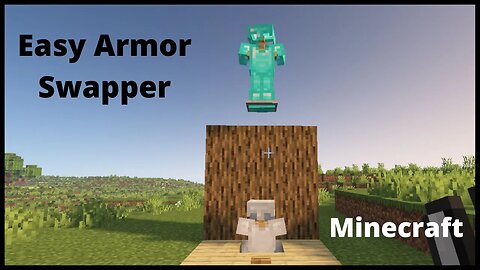 Minecraft : Easy Armor Swapper || How To Make Armor Swapper In Minecraft Tutorial