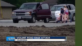 Video shows man tased in Caledonia road rage incident
