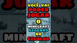 MINECRAFT LEGENDS NO CELULAR! #minecraftlegends #shorts