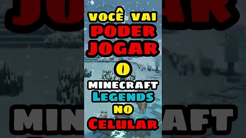 MINECRAFT LEGENDS NO CELULAR! #minecraftlegends #shorts